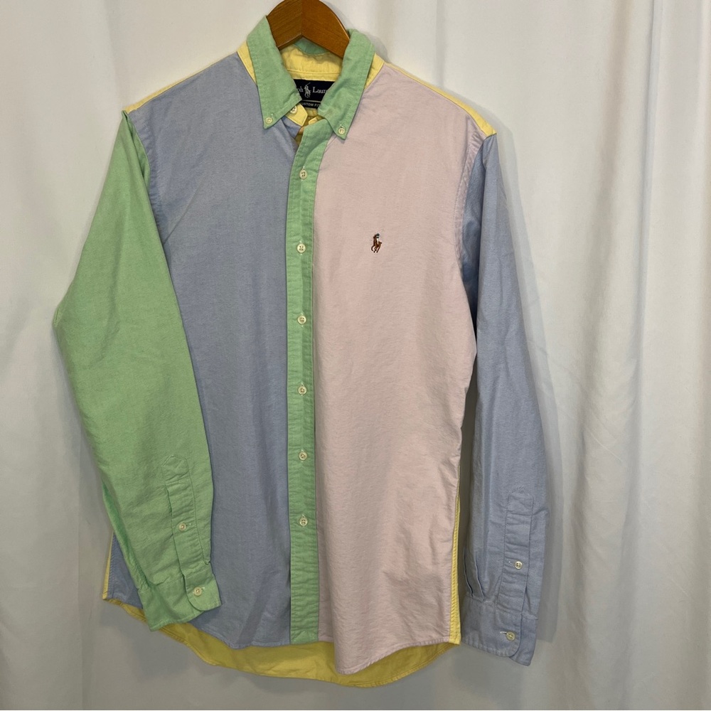 Ralph Lauren Color Block Button Down Shirt